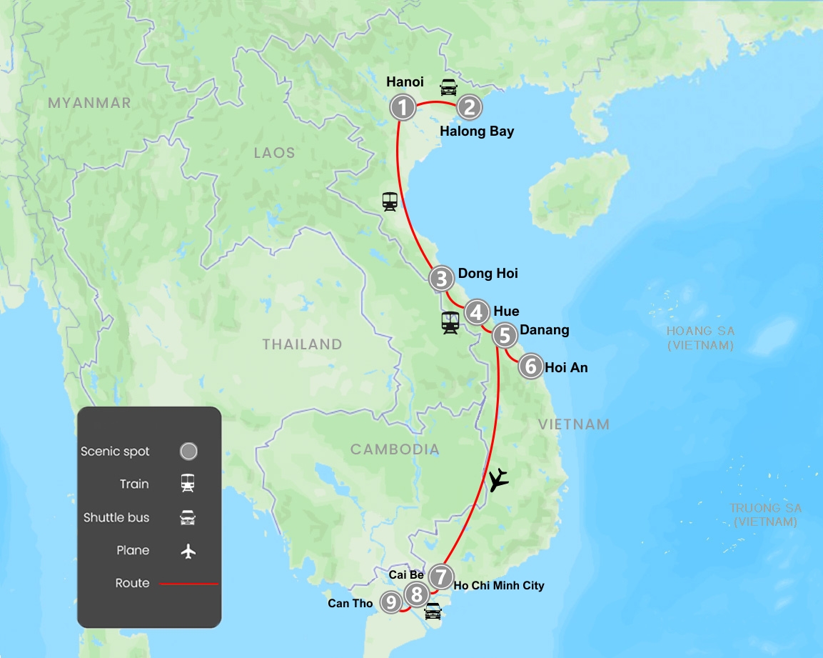 14 Days Discover and Experience in Vietnam by Train
